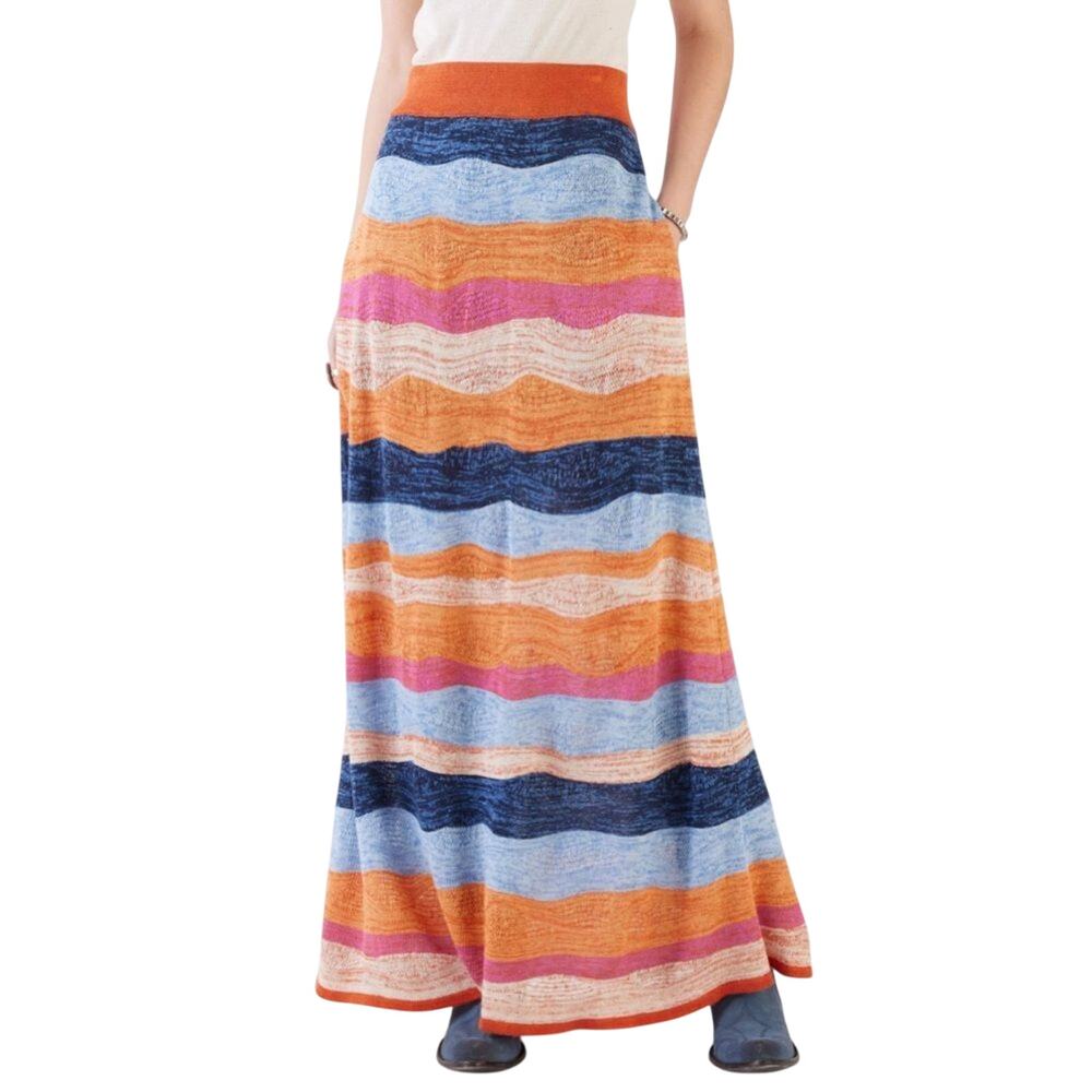 Double D Ranch Painted Vista Maxi Western Maxi Skirt Size XL